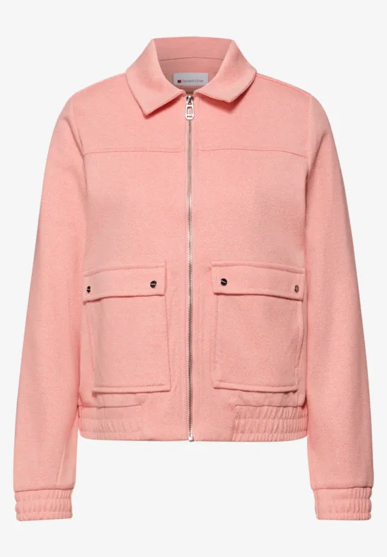 Herringbone Blouson light apricot mel.