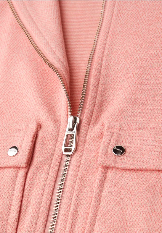 Herringbone Blouson light apricot mel.