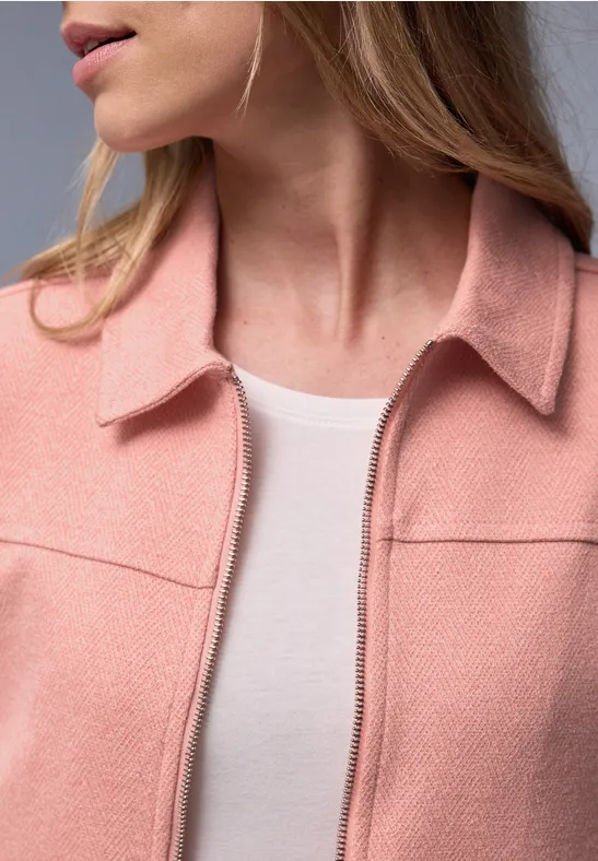 Herringbone Blouson light apricot mel.