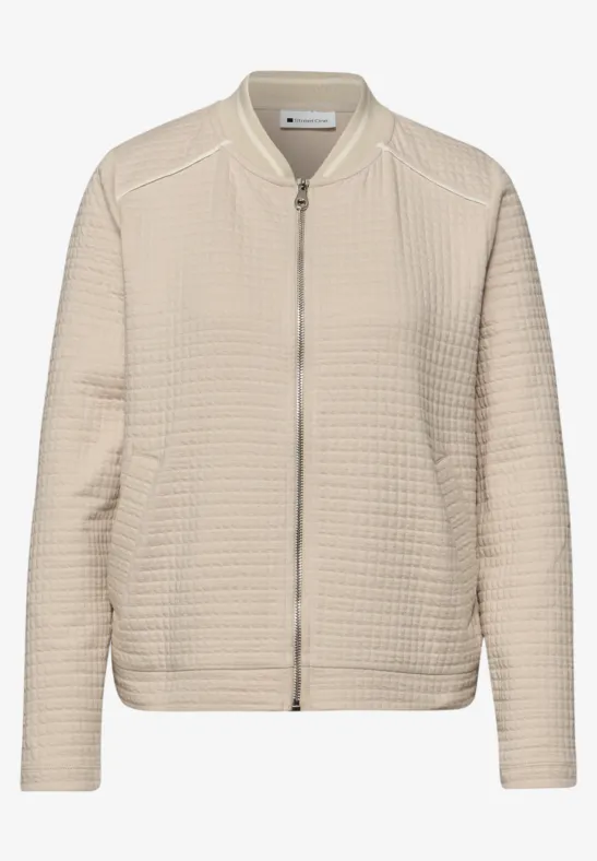 Blouson structuré cotton beige