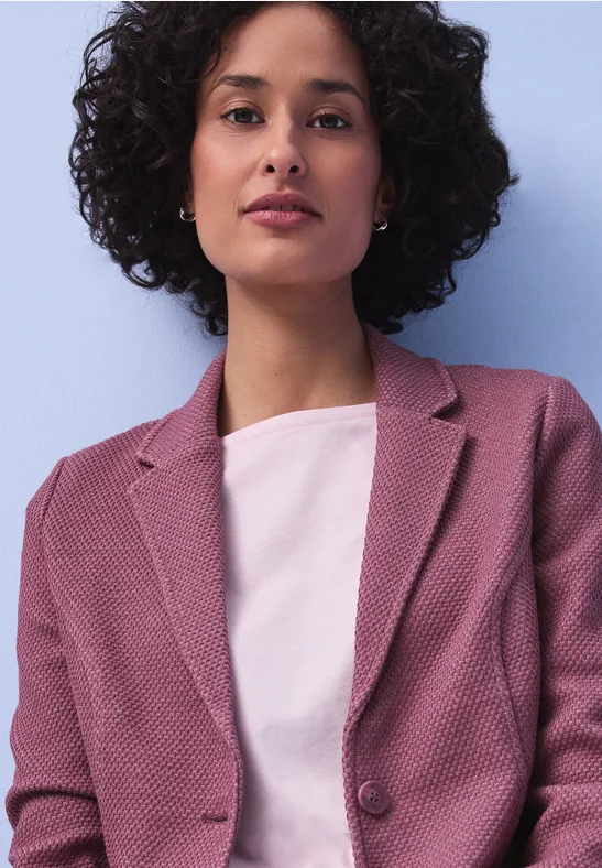 Strukturblazer dark clouded blush