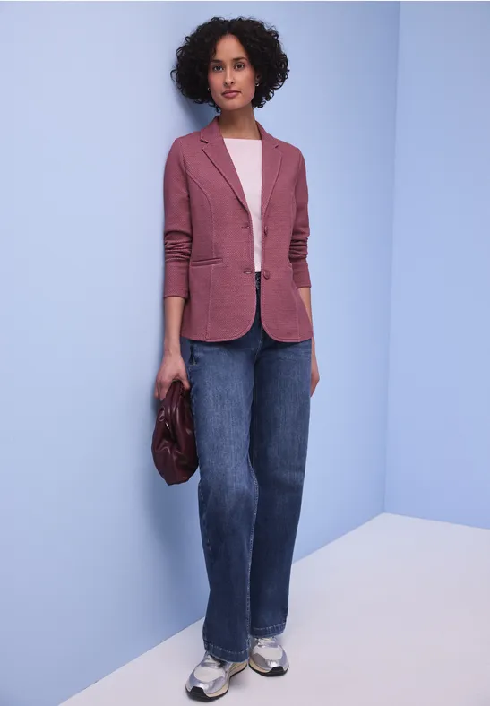 Strukturblazer dark clouded blush