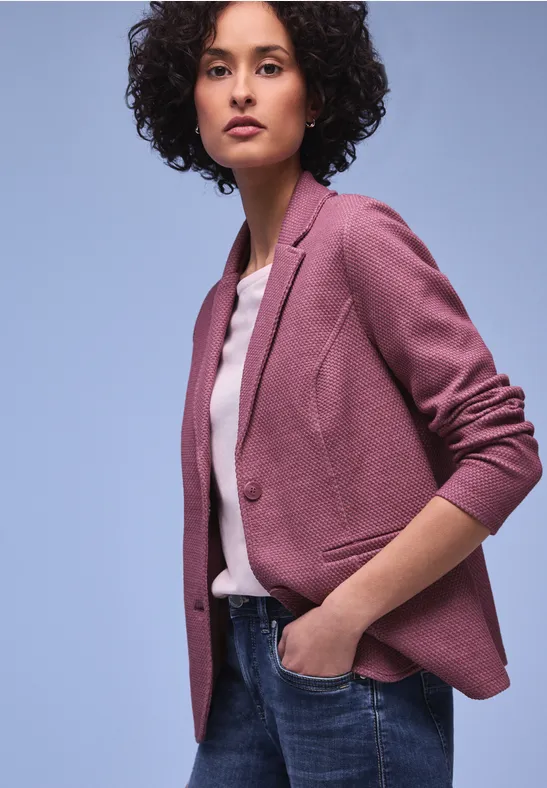 Strukturblazer dark clouded blush