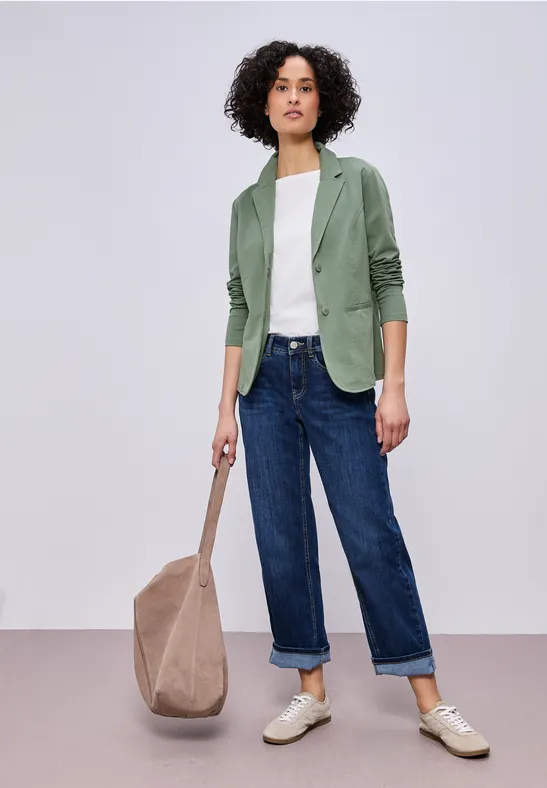 Basis blazer dark serene green
