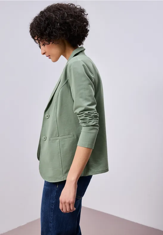 Basis blazer dark serene green