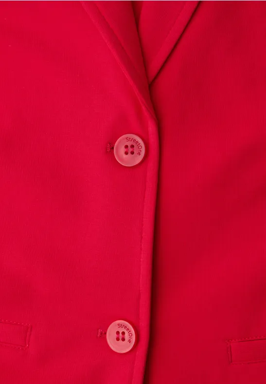 Basic Blazer aus Jersey salsa red