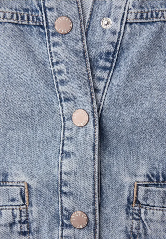 Denim jack light blue random washed