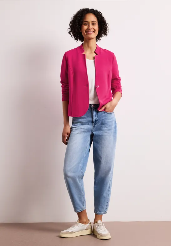 Blazer en jersey structuré magenta dream