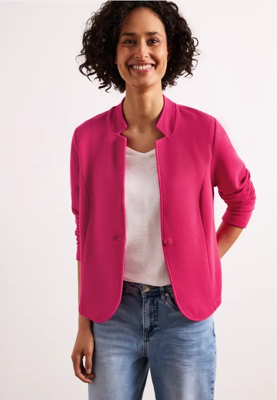 Blazer en jersey structuré magenta dream