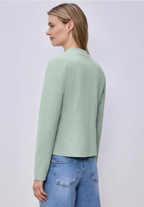 Blazer aus Jersey mit Struktur mint leaf