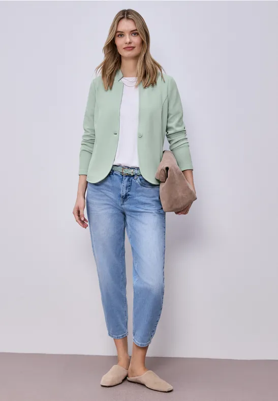 Blazer aus Jersey mit Struktur mint leaf