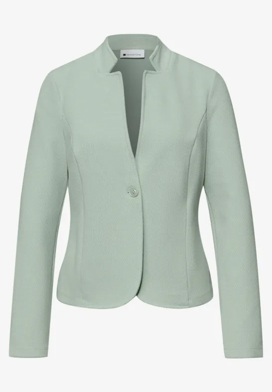 Blazer aus Jersey mit Struktur mint leaf