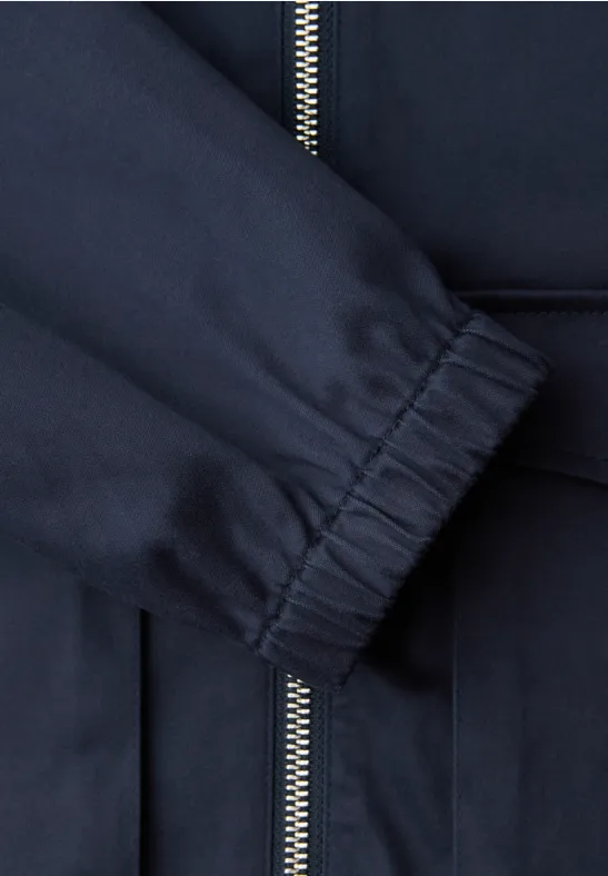 Jacke mit Tunnelzug und Zipper shadowed navy