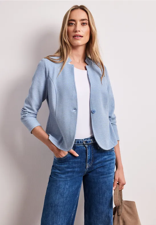 Blazer avec structure cashmere blue
