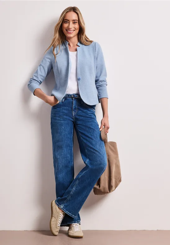 Blazer avec structure cashmere blue