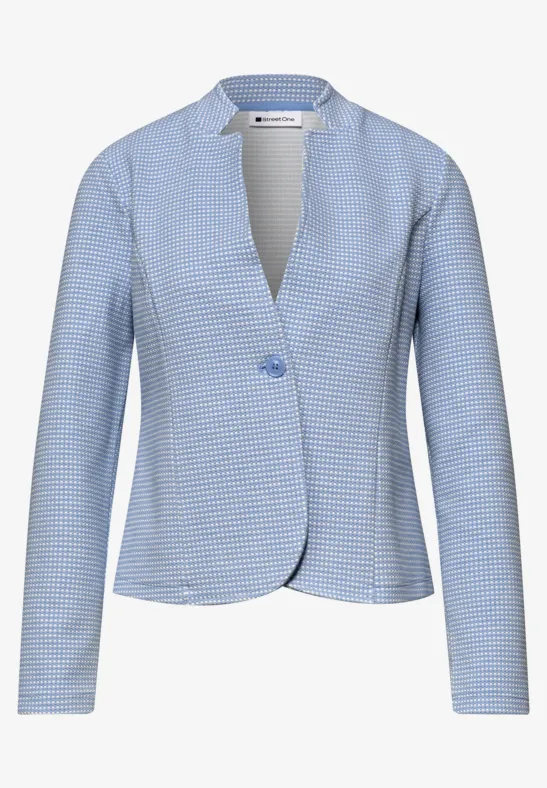 Blazer avec structure cashmere blue