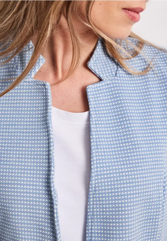 Blazer avec structure cashmere blue