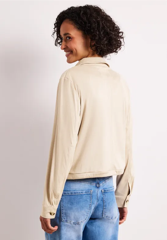 Veste en velours avec fermeture à boutons clay sand