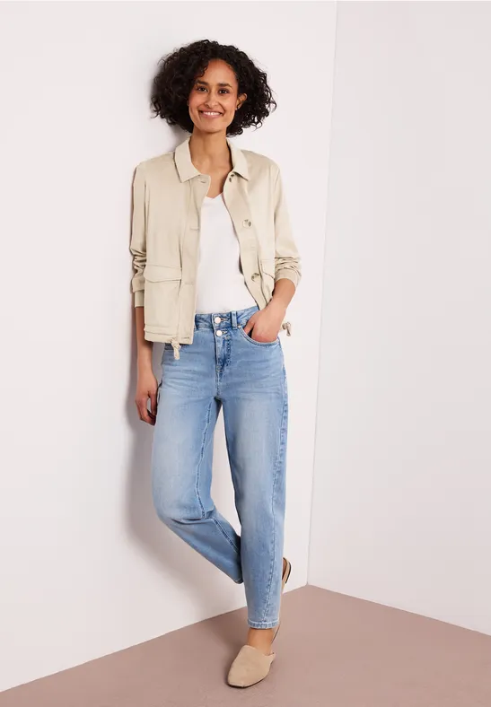 Veste en velours avec fermeture à boutons clay sand