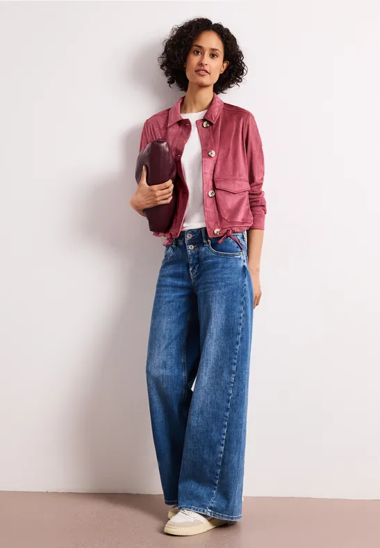 Veste en velours avec fermeture à boutons dark clouded blush