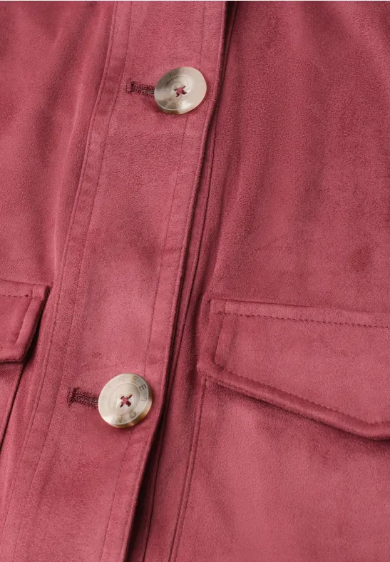 Veste en velours avec fermeture à boutons dark clouded blush