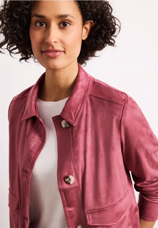 Veste en velours avec fermeture à boutons dark clouded blush