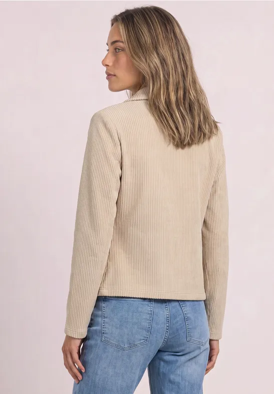 Street One Corduroyblazer met reverskraag en knopen 