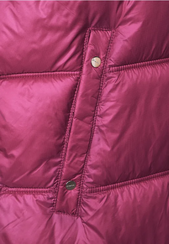 Superleichte Steppweste peony red