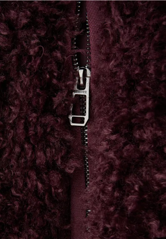 Gilet van imitatiebont Jazz Berry