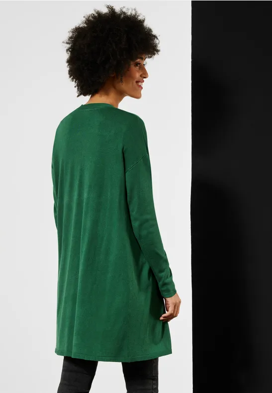 Langer Cardigan meadow green