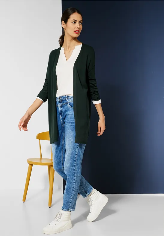 Langer Cardigan hillside green