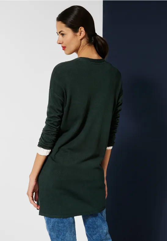 Langer Cardigan hillside green