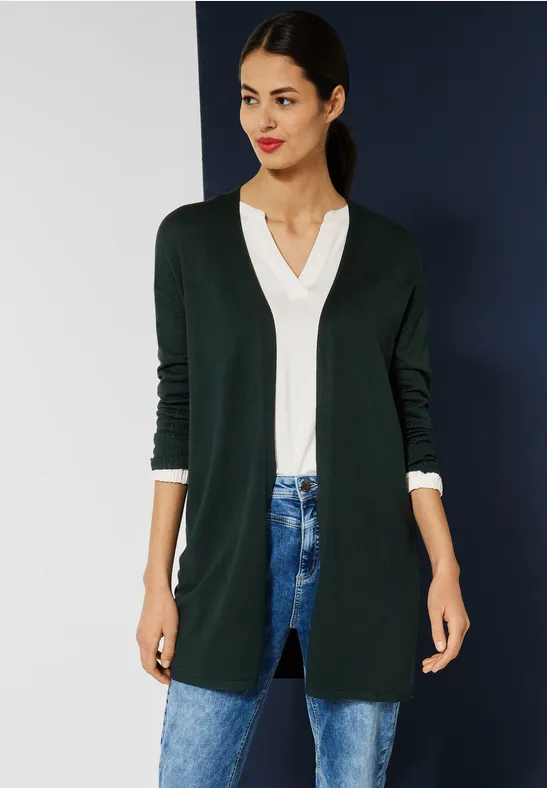 Langer Cardigan hillside green