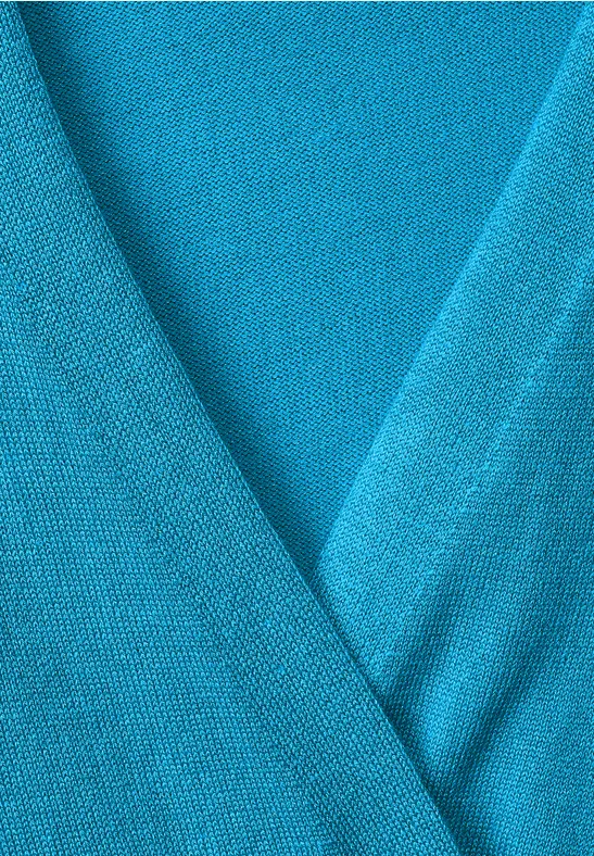 Langer Cardigan splash aqua