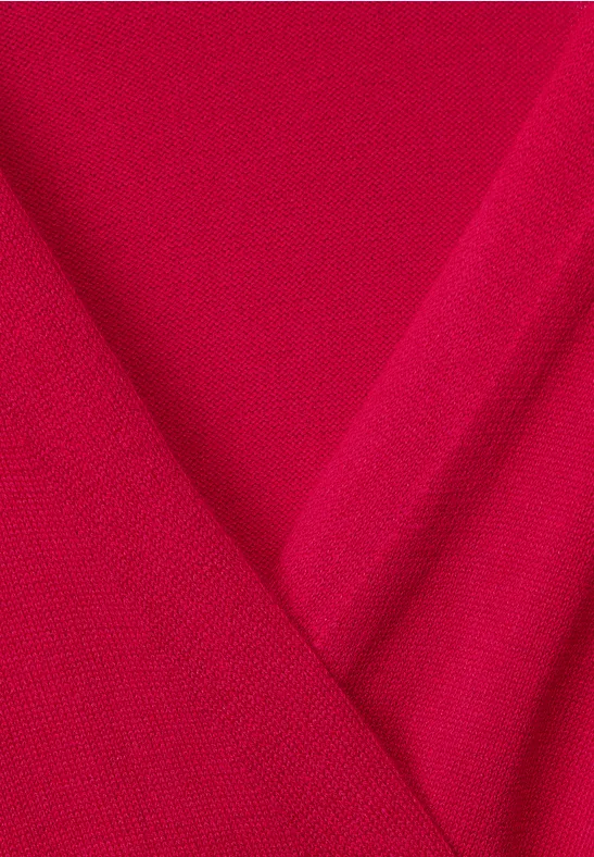 Langer Cardigan fiesta red