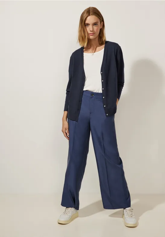 Cardigan mit V-Ausschnitt deep blue