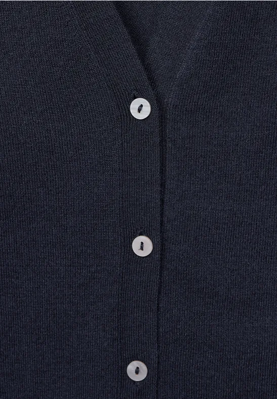 Cardigan mit V-Ausschnitt deep blue