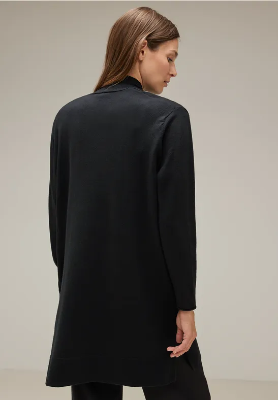 Offener Cardigan Black