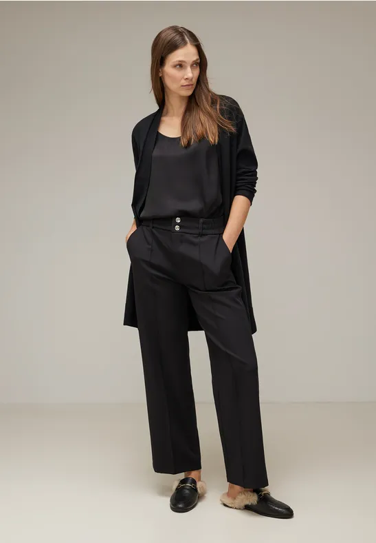 Offener Cardigan Black