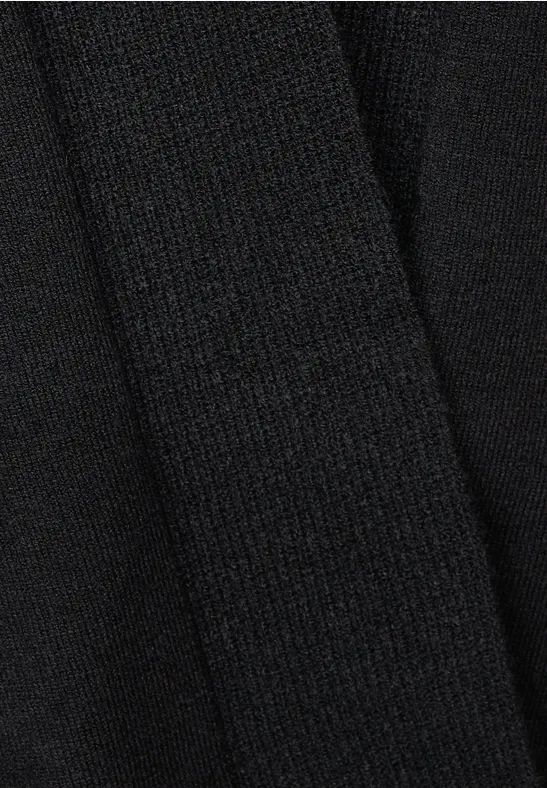 Offener Cardigan Black