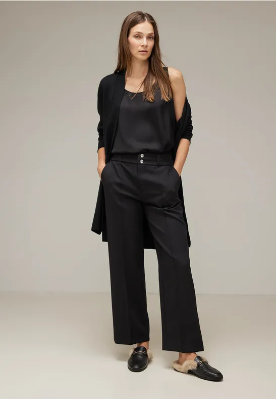 Offener Cardigan Black