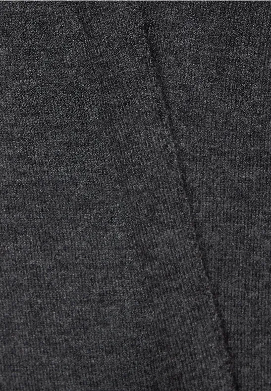 Kurze Strickjacke anthracite melange