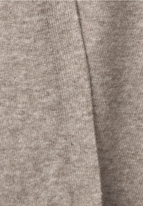 Offener Strickcardigan whisper mocca melange