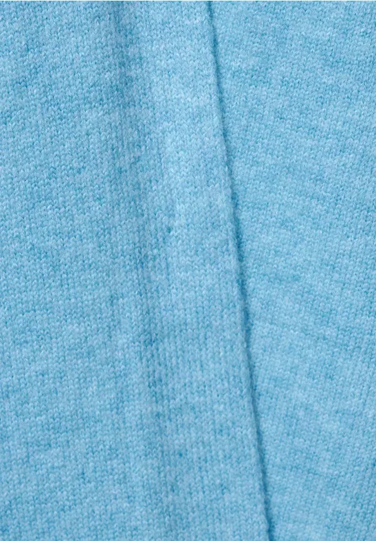 Offener Strickcardigan light aquamarine blue mel.