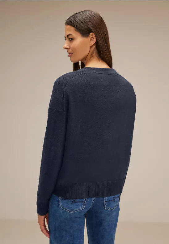 Cardigan mit Knopfleiste deep blue