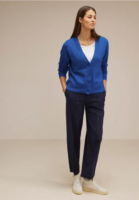 Cardigan mit Knopfleiste fresh intense gentle blue