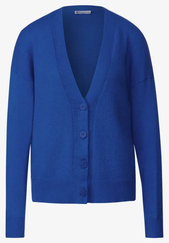 Cardigan mit Knopfleiste fresh intense gentle blue