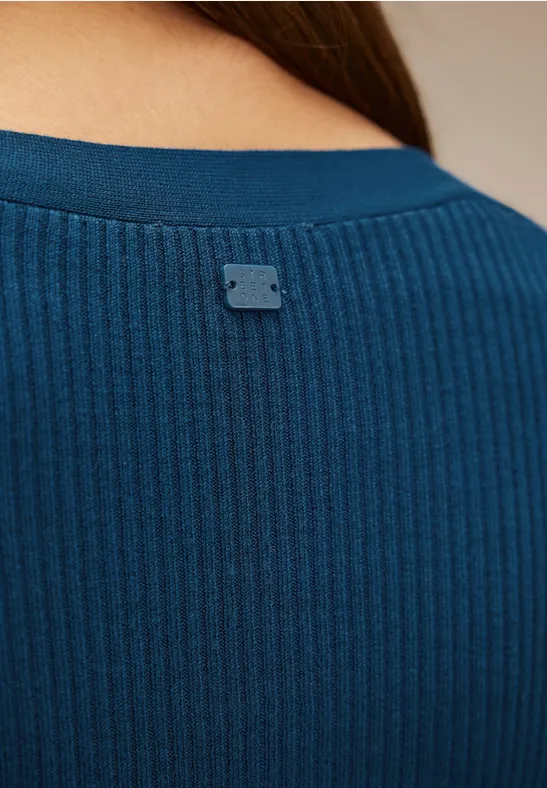 Cardigan mit Ripp Struktur atlantic blue