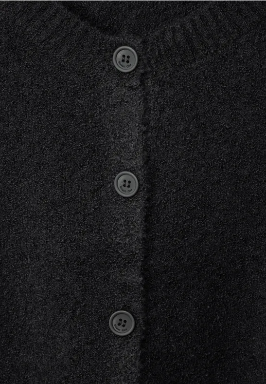 Bouclé Cardigan Black