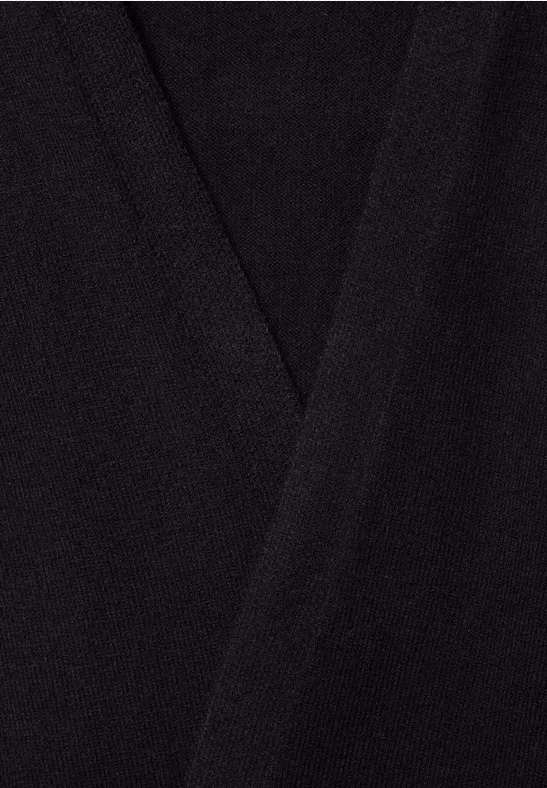 Offener Long Cardigan Black